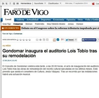 Inauguración Auditorio Gondomar Faro de Vigo
